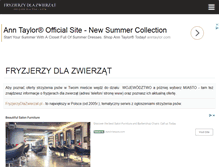 Tablet Screenshot of fryzjerzydlazwierzat.pl